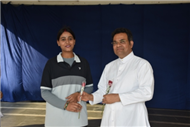 SJS Naini Welcomes the new Principal (Rev. Fr. Melwin Wilson D'Souza)