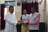 SJS Naini Welcomes the new Principal (Rev. Fr. Melwin Wilson D'Souza)