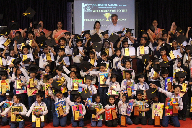 FELICITATION CEREMONY  ORGANIZED AT ST. JOSEPH SCHOOL (BAJAJ GROUP) , THAKURGANJ 2024-2024