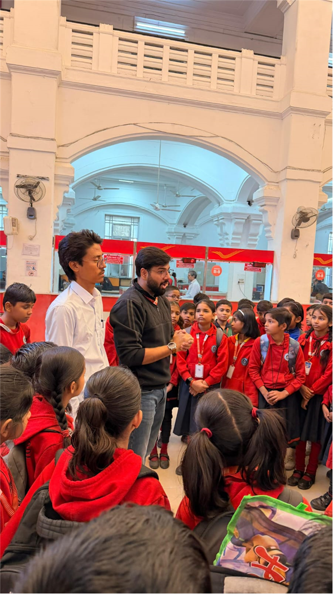 Students of Sky Public School  explored the beautiful Gothic architecture of GPO Lucknow