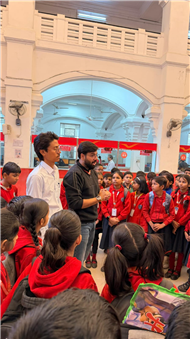 Students of Sky Public School  explored the beautiful Gothic architecture of GPO Lucknow