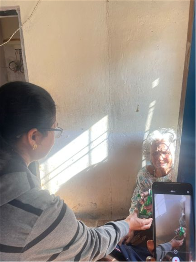 JPIC MEMBERS ORGANIZED A VISIT TO DHANRAJ OLD AGE HOME