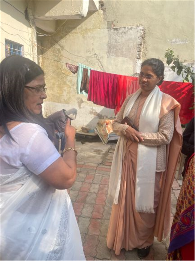 JPIC MEMBERS ORGANIZED A VISIT TO DHANRAJ OLD AGE HOME