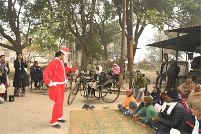 VISIT TO THE LEPERS' COLONY,KERALA BAGH, PRAYAGRAJ