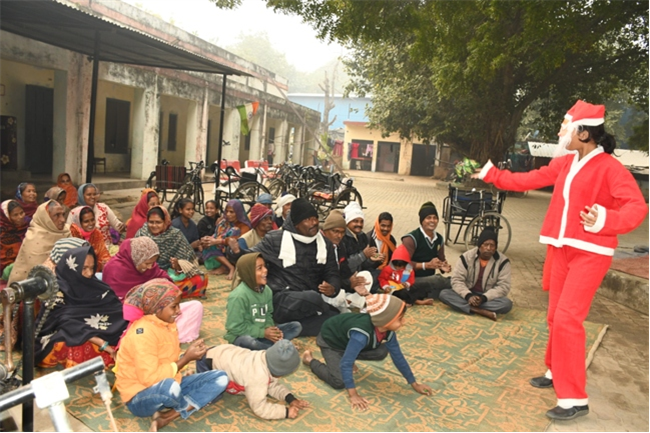 VISIT TO THE LEPERS' COLONY,KERALA BAGH, PRAYAGRAJ