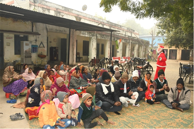 VISIT TO THE LEPERS' COLONY,KERALA BAGH, PRAYAGRAJ