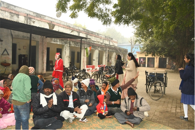 VISIT TO THE LEPERS' COLONY,KERALA BAGH, PRAYAGRAJ