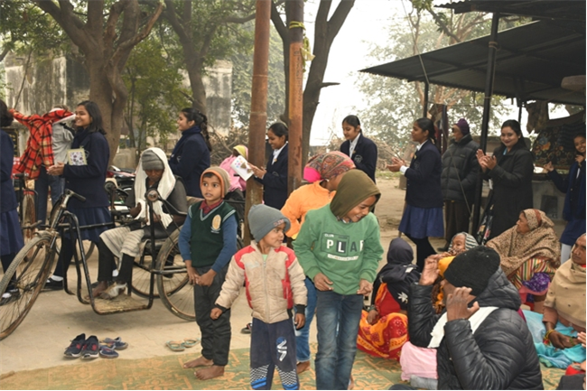 VISIT TO THE LEPERS' COLONY,KERALA BAGH, PRAYAGRAJ