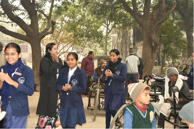 VISIT TO THE LEPERS' COLONY,KERALA BAGH, PRAYAGRAJ