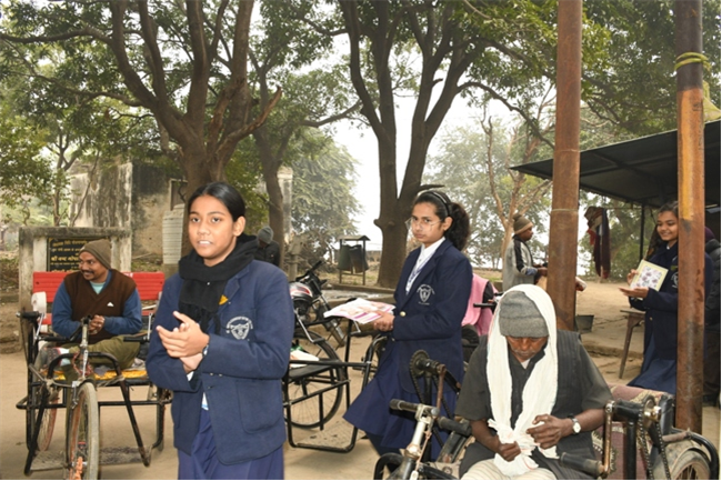 VISIT TO THE LEPERS' COLONY,KERALA BAGH, PRAYAGRAJ