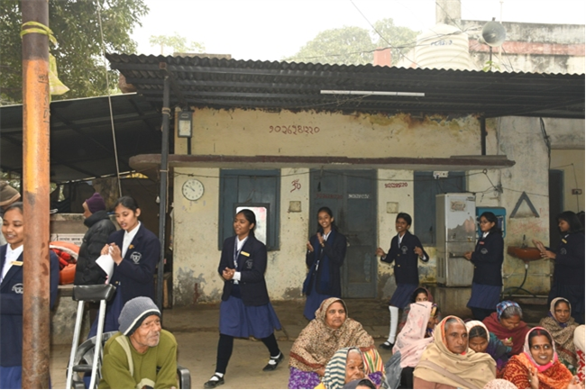 VISIT TO THE LEPERS' COLONY,KERALA BAGH, PRAYAGRAJ