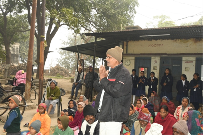 VISIT TO THE LEPERS' COLONY,KERALA BAGH, PRAYAGRAJ