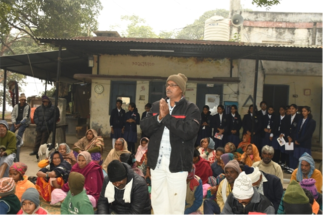 VISIT TO THE LEPERS' COLONY,KERALA BAGH, PRAYAGRAJ