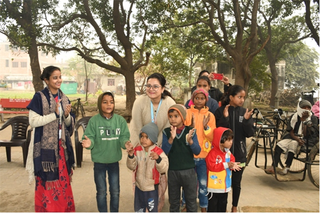 VISIT TO THE LEPERS' COLONY,KERALA BAGH, PRAYAGRAJ