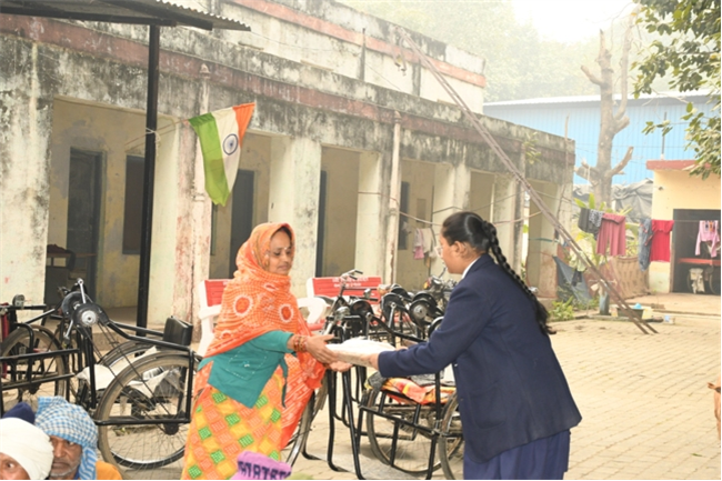 VISIT TO THE LEPERS' COLONY,KERALA BAGH, PRAYAGRAJ