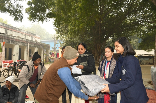 VISIT TO THE LEPERS' COLONY,KERALA BAGH, PRAYAGRAJ