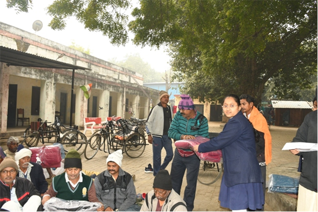 VISIT TO THE LEPERS' COLONY,KERALA BAGH, PRAYAGRAJ