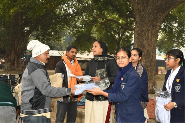 VISIT TO THE LEPERS' COLONY,KERALA BAGH, PRAYAGRAJ