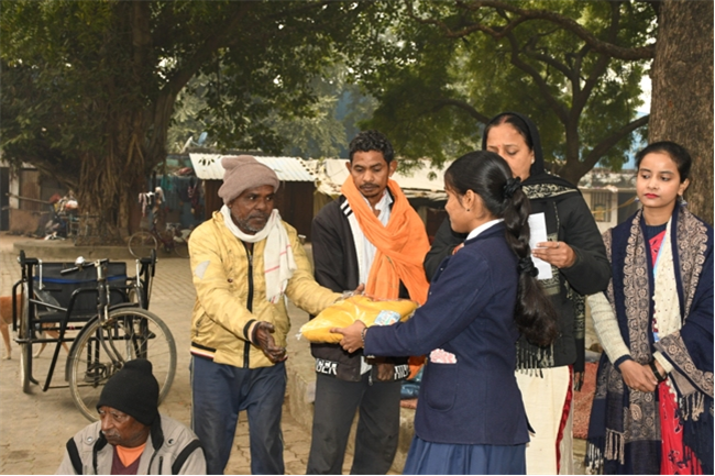 VISIT TO THE LEPERS' COLONY,KERALA BAGH, PRAYAGRAJ