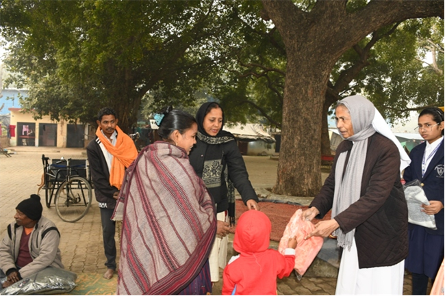 VISIT TO THE LEPERS' COLONY,KERALA BAGH, PRAYAGRAJ