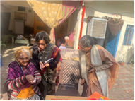 JPIC MEMBERS ORGANIZED A VISIT TO DHANRAJ OLD AGE HOME