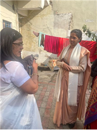 JPIC MEMBERS ORGANIZED A VISIT TO DHANRAJ OLD AGE HOME