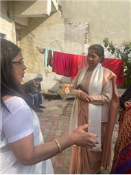 JPIC MEMBERS ORGANIZED A VISIT TO DHANRAJ OLD AGE HOME