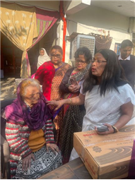 JPIC MEMBERS ORGANIZED A VISIT TO DHANRAJ OLD AGE HOME