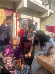 JPIC MEMBERS ORGANIZED A VISIT TO DHANRAJ OLD AGE HOME