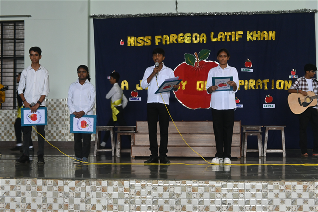 MISS FAREEDA LATIF KHAN FAREWELL