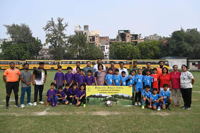 SOMERVILLE SCHOOL NOIDA  HOSTED  THE FOURTH SEASON OF THE R. S KHEMCHAND MEMORIAL FOOTBALL-TOURNAMENT