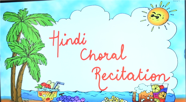 NURSERY HINDI CHORAL RECITATION