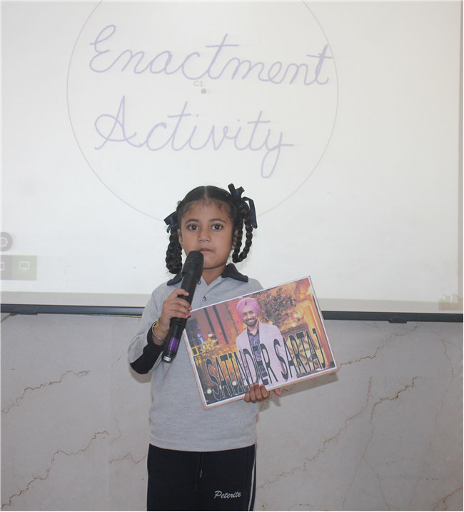 Enactment Activity (Kindergarten)