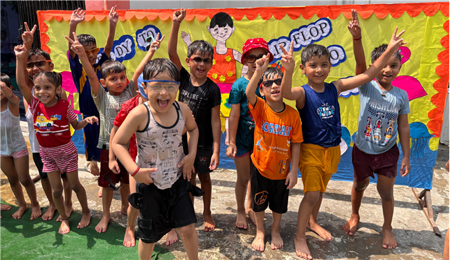 PRE-PRIMARY KIDS ENJOY FUN-FILLED POOL PARTY