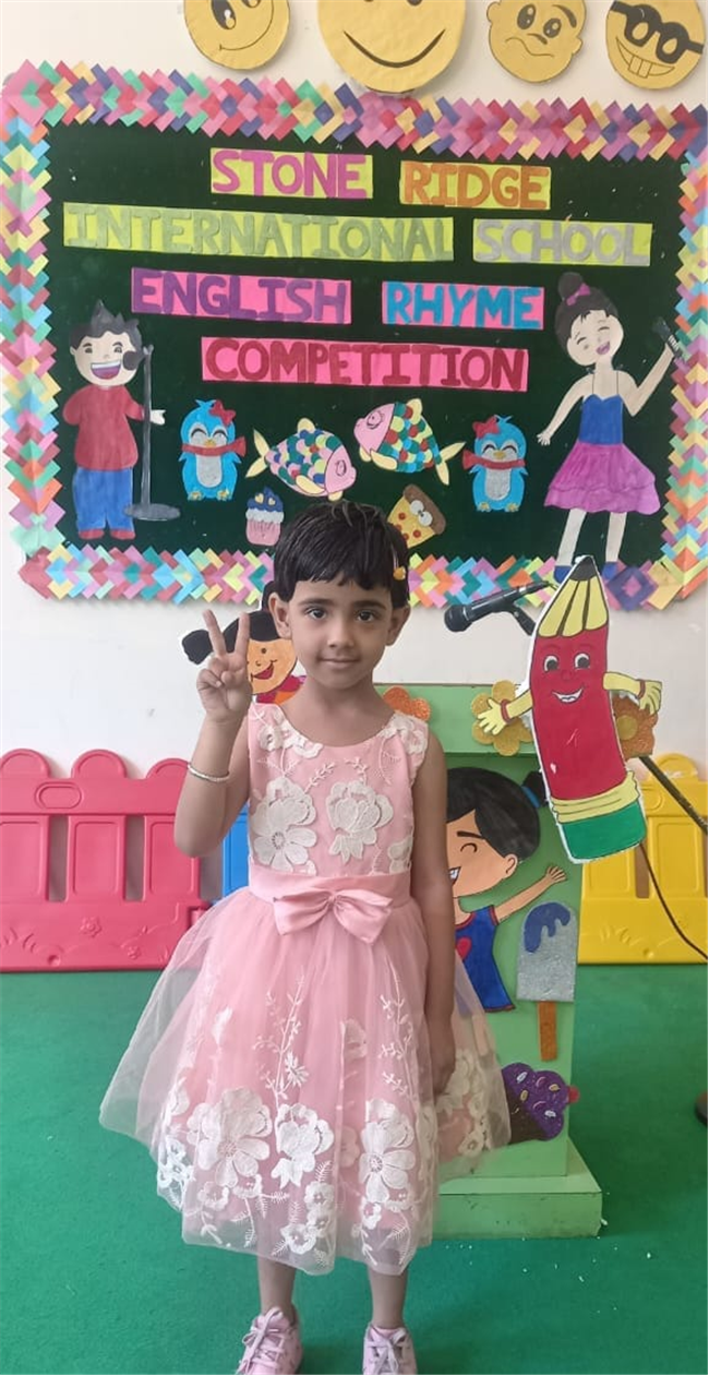 UKG Class Shines in English Rhyme Competition!