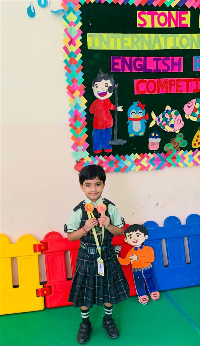UKG Class Shines in English Rhyme Competition!
