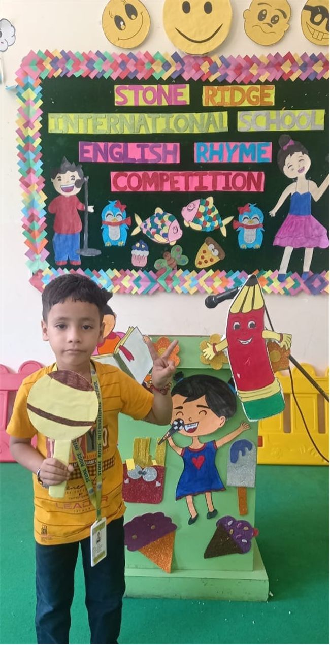 UKG Class Shines in English Rhyme Competition!