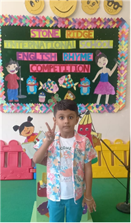 UKG Class Shines in English Rhyme Competition!