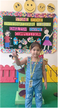 UKG Class Shines in English Rhyme Competition!