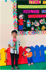 UKG Class Shines in English Rhyme Competition!