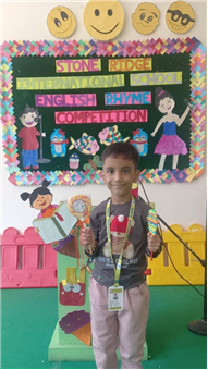 UKG Class Shines in English Rhyme Competition!