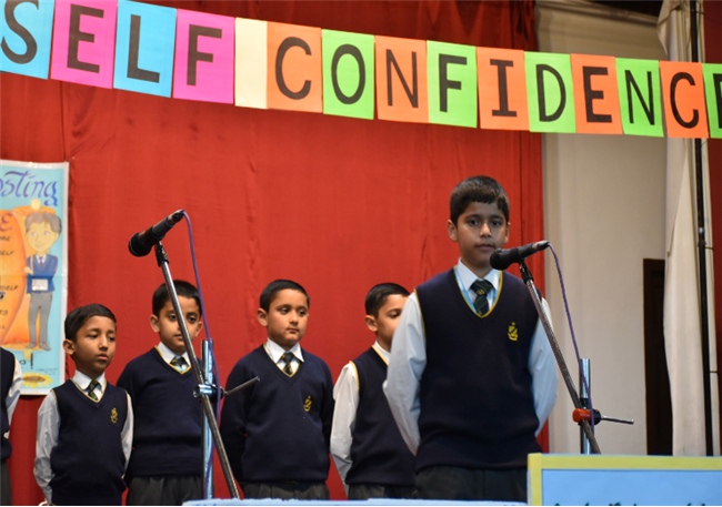 SPECIAL ASSEMBLY ON THE TOPIC ' BUILDING SELF CONFIDENCE (Class IV A) 22 April 2025