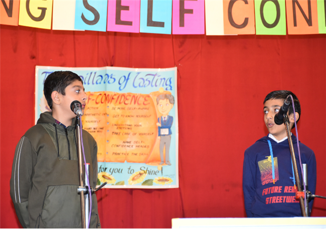 SPECIAL ASSEMBLY ON THE TOPIC ' BUILDING SELF CONFIDENCE (Class IV A) 22 April 2025