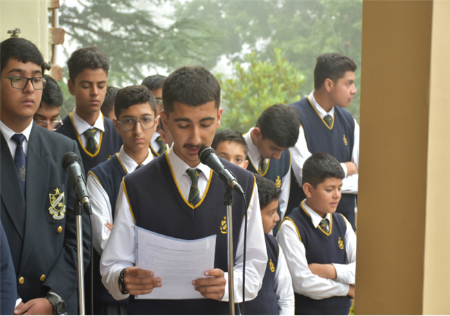 SPECIAL ASSEMBLY ON  INTERNATIONAL YOGA DAY Class IXC 21 June 2025  The assembly began with a morning prayer, followed by a thought-provoking article on the significance of yoga and its global recogni