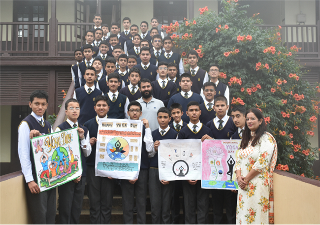 SPECIAL ASSEMBLY ON  INTERNATIONAL YOGA DAY Class IXC 21 June 2025  The assembly began with a morning prayer, followed by a thought-provoking article on the significance of yoga and its global recogni