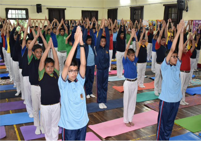 SPECIAL ASSEMBLY ON  INTERNATIONAL YOGA DAY Class IXC 21 June 2025  The assembly began with a morning prayer, followed by a thought-provoking article on the significance of yoga and its global recogni