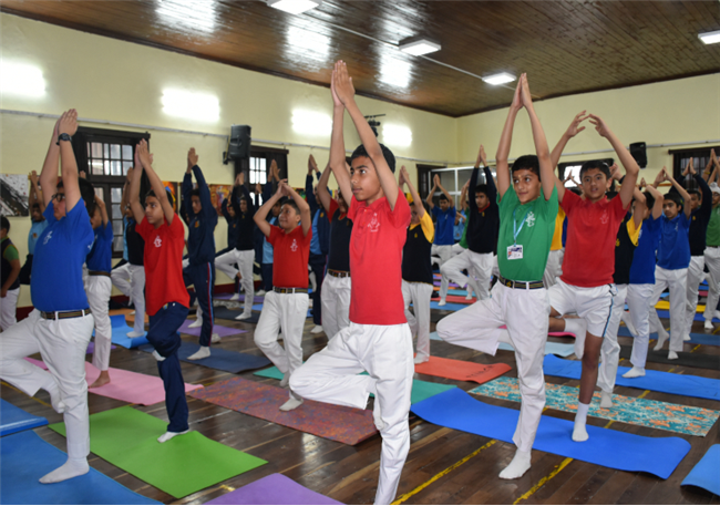 SPECIAL ASSEMBLY ON  INTERNATIONAL YOGA DAY Class IXC 21 June 2025  The assembly began with a morning prayer, followed by a thought-provoking article on the significance of yoga and its global recogni