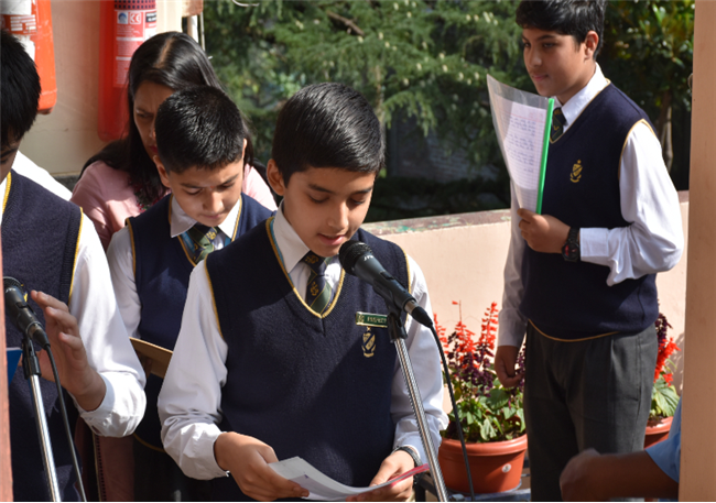 Description: SPECIAL ASSEMBLY ON IMPORTANCE OF EATING HEALTHY BY CLASS VIII A 19 July 2024