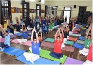 SPECIAL ASSEMBLY ON  INTERNATIONAL YOGA DAY Class IXC 21 June 2025  The assembly began with a morning prayer, followed by a thought-provoking article on the significance of yoga and its global recogni