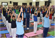 SPECIAL ASSEMBLY ON  INTERNATIONAL YOGA DAY Class IXC 21 June 2025  The assembly began with a morning prayer, followed by a thought-provoking article on the significance of yoga and its global recogni